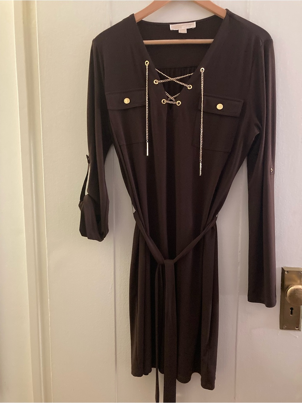 Michael Kors Brown Dress, Size Large